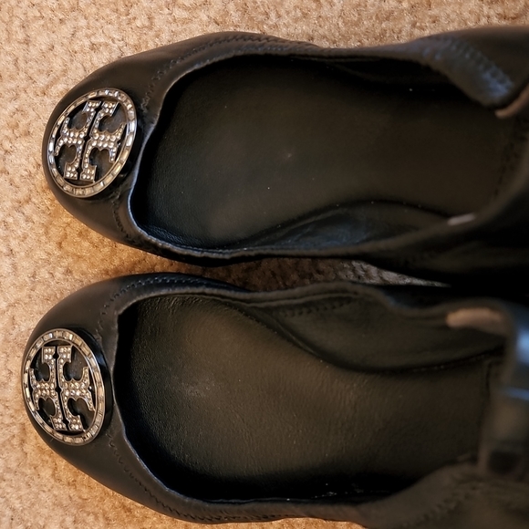 Tory Burch Rhinestone Reva Ballet Flats - Picture 7 of 15